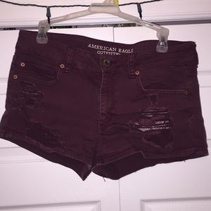American Eagle ripped shorts